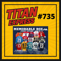 HOCKEY TITAN EXPRESS #735 MEMORABLE BOX JERSEY SERIES 41