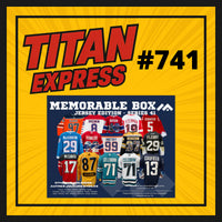 HOCKEY TITAN EXPRESS #741 MEMORABLE BOX JERSEY SERIES 41