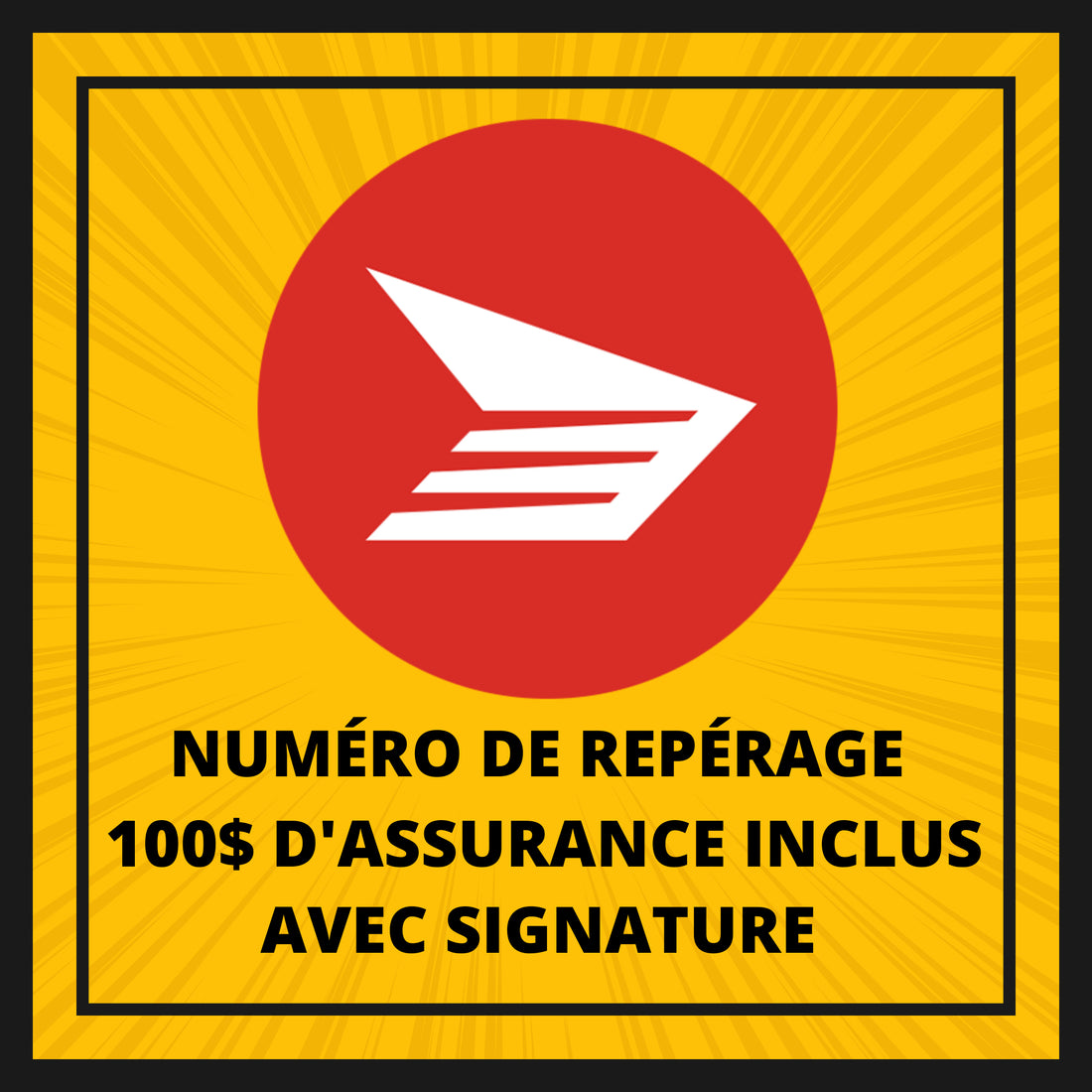 Transport avec numéro de repérage et signature