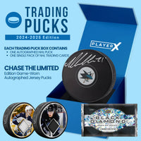 HOCKEY TITAN EXPRESS #791 PLAYER X TRADING PUCKS 2024-25 EDITION (6 BOXES)