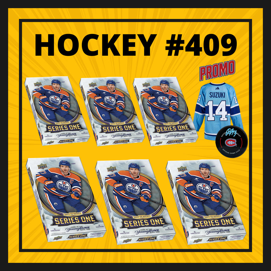 HOCKEY #409 SERIES 1 25-26 (6 BOITES) PROMO JERSEY SUZUKI / PUCK DEMIDOV