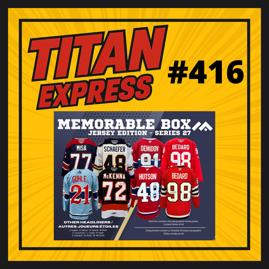 HOCKEY TITAN EXPRESS #416 MEMORABLE BOX JERSEY SERIES 27