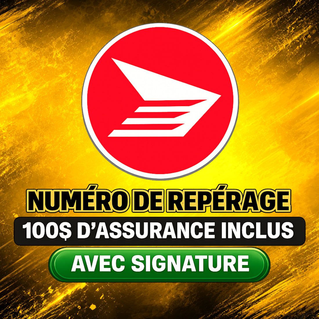 Transport avec numéro de repérage et signature