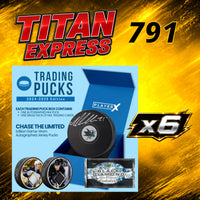 HOCKEY TITAN EXPRESS #791 PLAYER X TRADING PUCKS 2024-25 EDITION (6 BOXES)