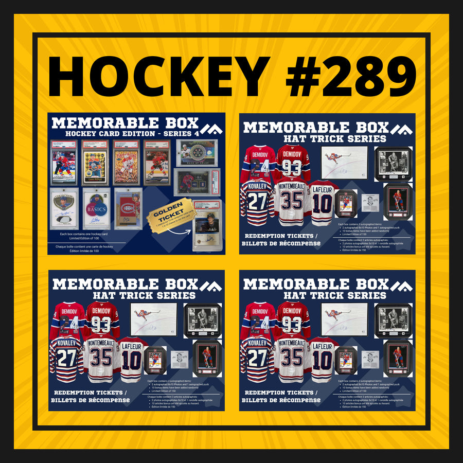 HOCKEY #289 MEMORABLE AUTHENTIC