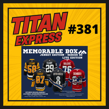 HOCKEY TITAN EXPRESS #381 MEMORABLE BOX JERSEY LITE 30