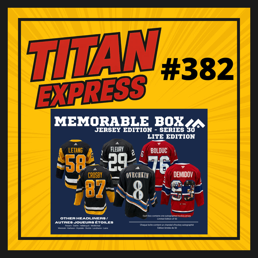 HOCKEY TITAN EXPRESS #382 MEMORABLE BOX JERSEY LITE 30