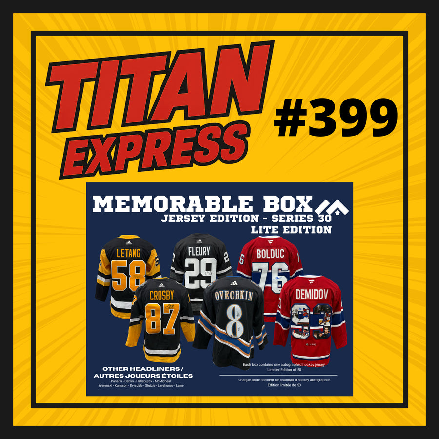 HOCKEY TITAN EXPRESS #399 MEMORABLE BOX JERSEY LITE 30