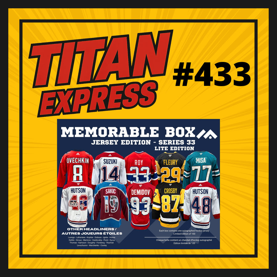 HOCKEY TITAN EXPRESS #433 MEMORABLE BOX JERSEY SERIES LITE 33