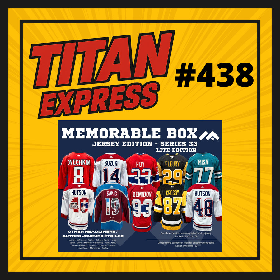 HOCKEY TITAN EXPRESS #438 MEMORABLE BOX JERSEY SERIES LITE 33
