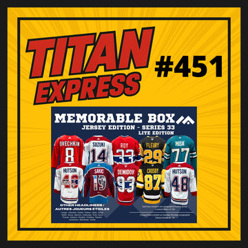 HOCKEY TITAN EXPRESS #451 MEMORABLE BOX JERSEY SERIES LITE 33