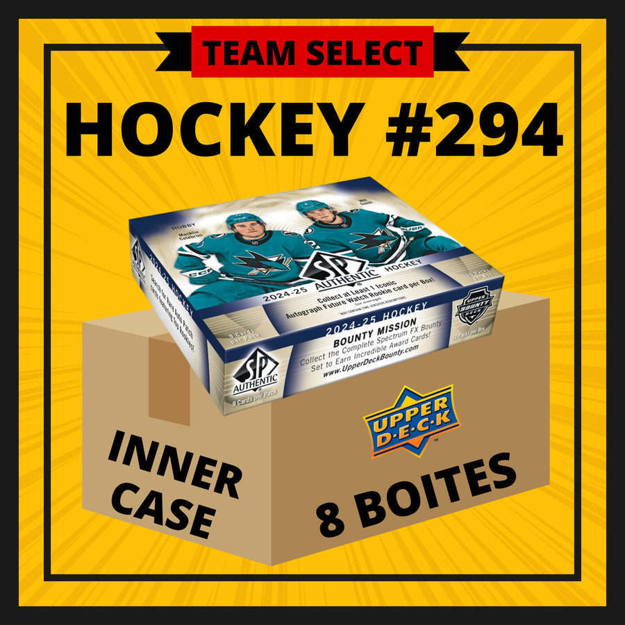HOCKEY #294 TEAM SELECT SP AUTHENTIC HOCKEY 24/25 (8 BOXES)