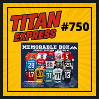 HOCKEY TITAN EXPRESS #750 MEMORABLE BOX JERSEY SERIES 41